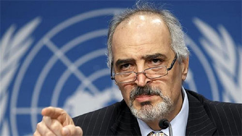 El representante permanente de Siria ante la ONU, Bashar Yaafari EEUU, Francia y Reino Unido, los tres mosqueteros que defienden el terrorismo